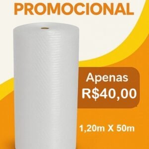 Plástico Bolha - 1,20m de altura x 50 metros